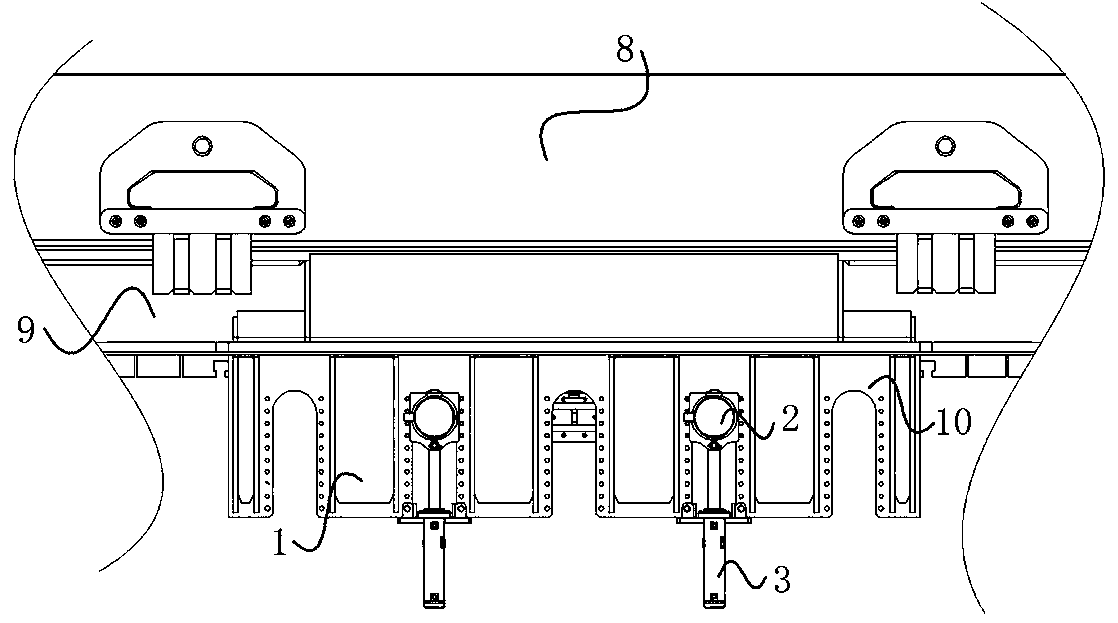 Loading box assembly for side guard plate testing and hydraulic support test-bed