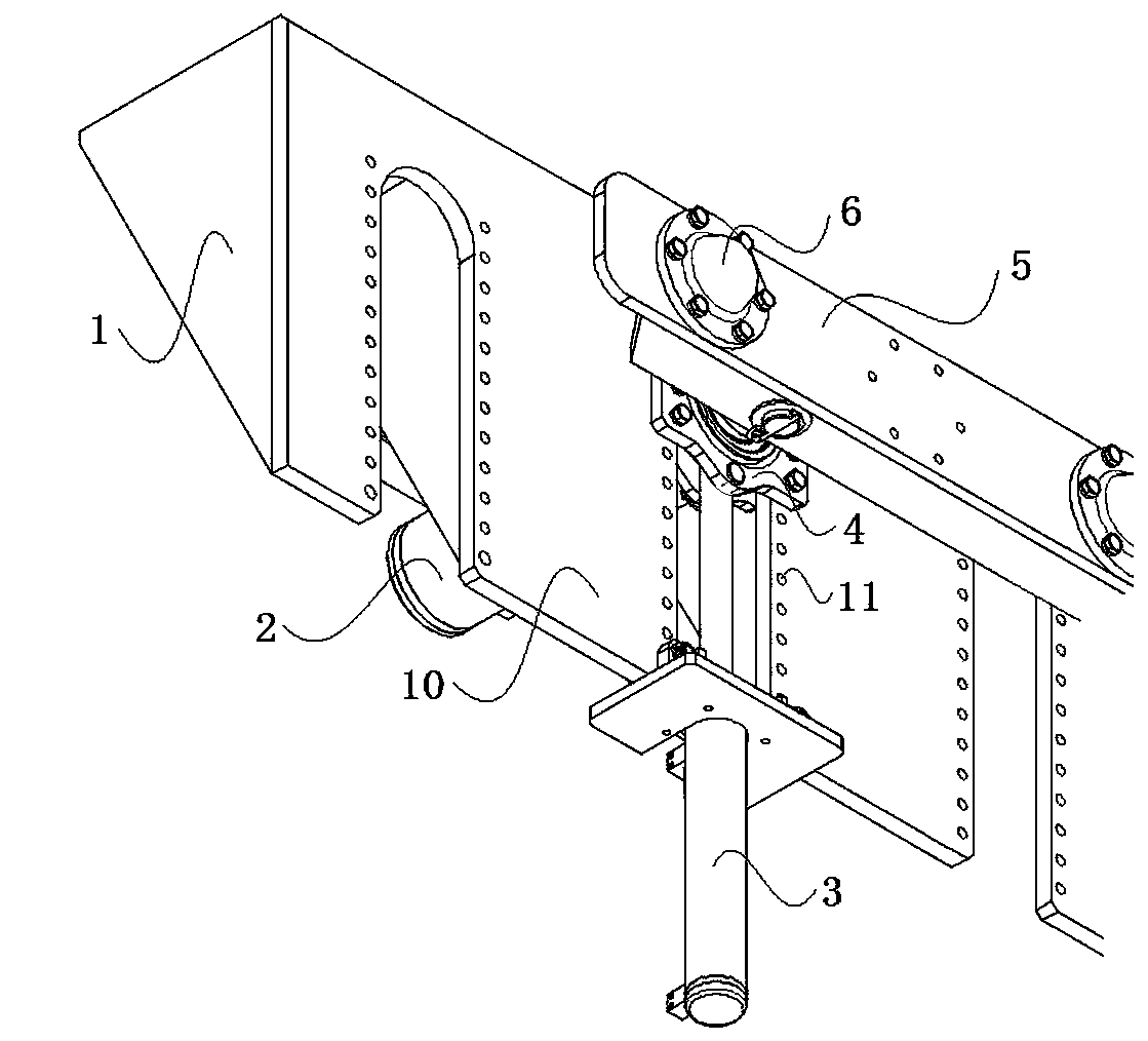 Loading box assembly for side guard plate testing and hydraulic support test-bed