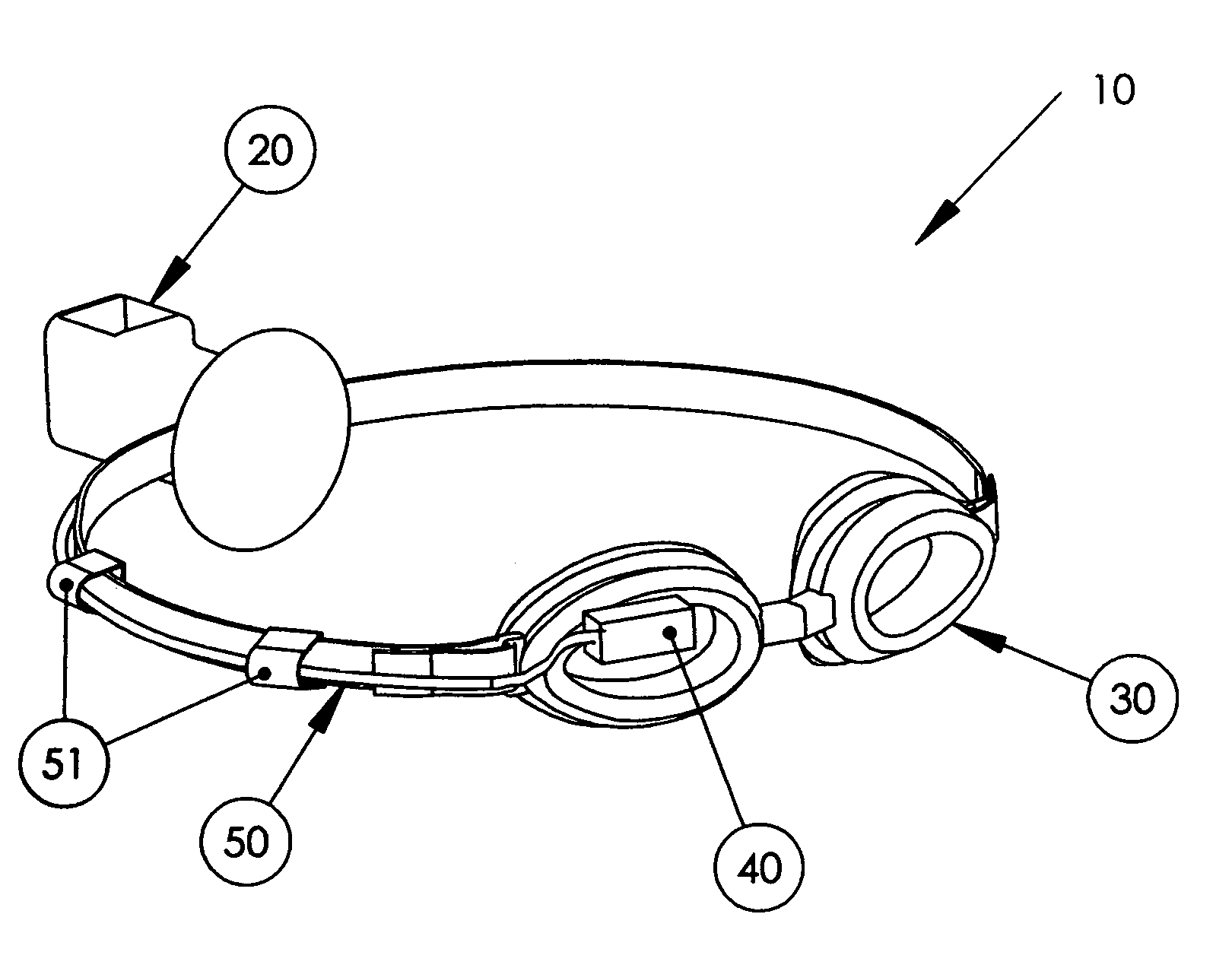 Periscope swim goggles