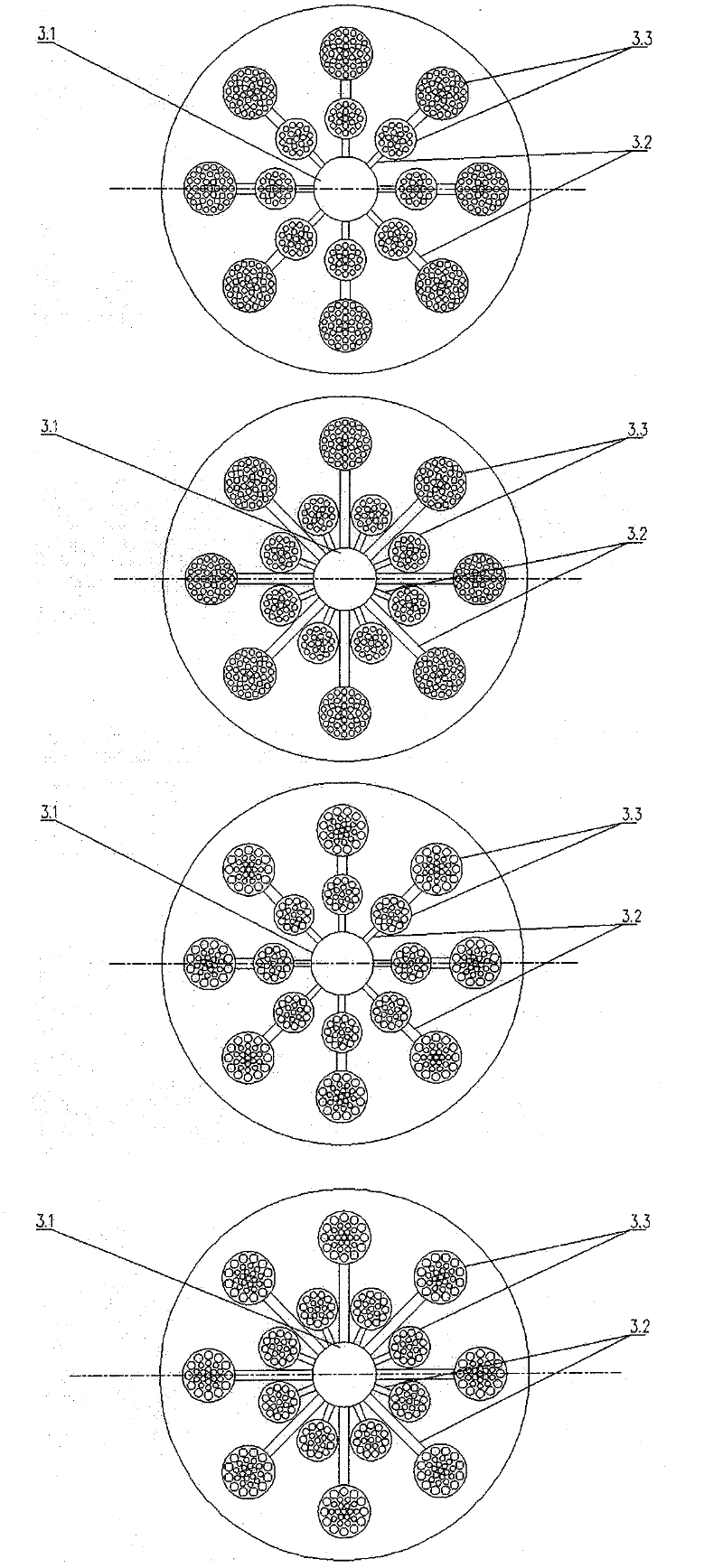 Independent air lifting dual circulation fermentation tank