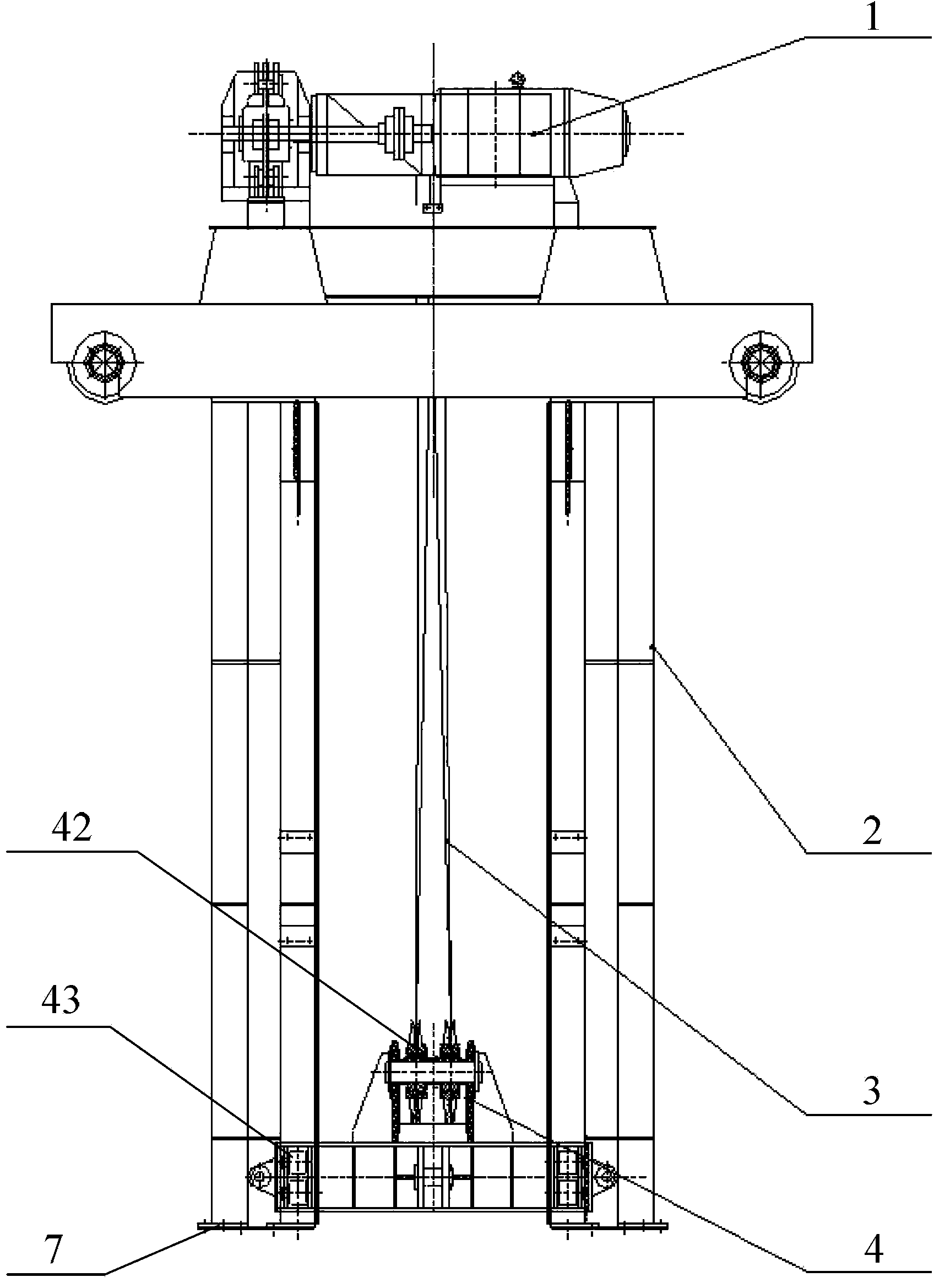 Lifting device for hoisting transporter