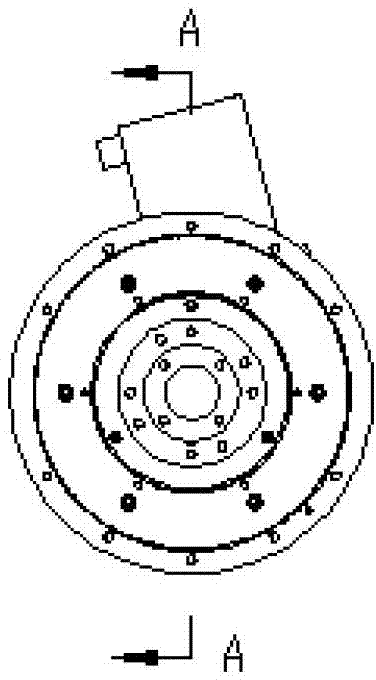 Rotary table of lock machining machine tool