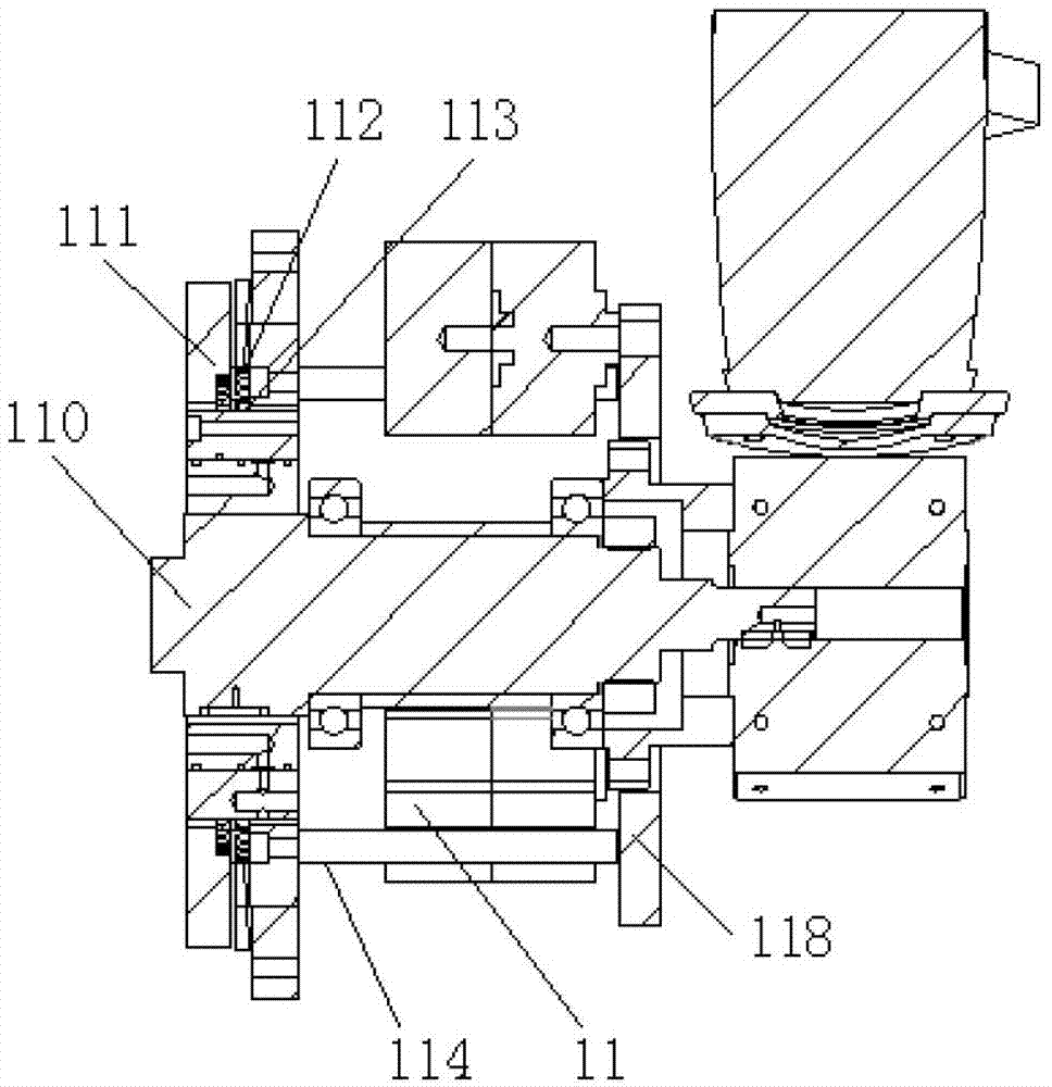 Rotary table of lock machining machine tool