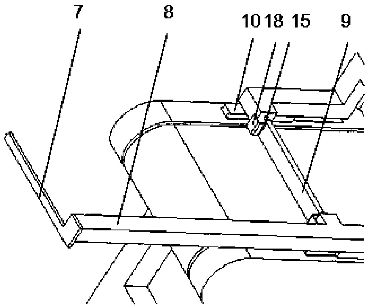 Plate overturning device with overturning wheel