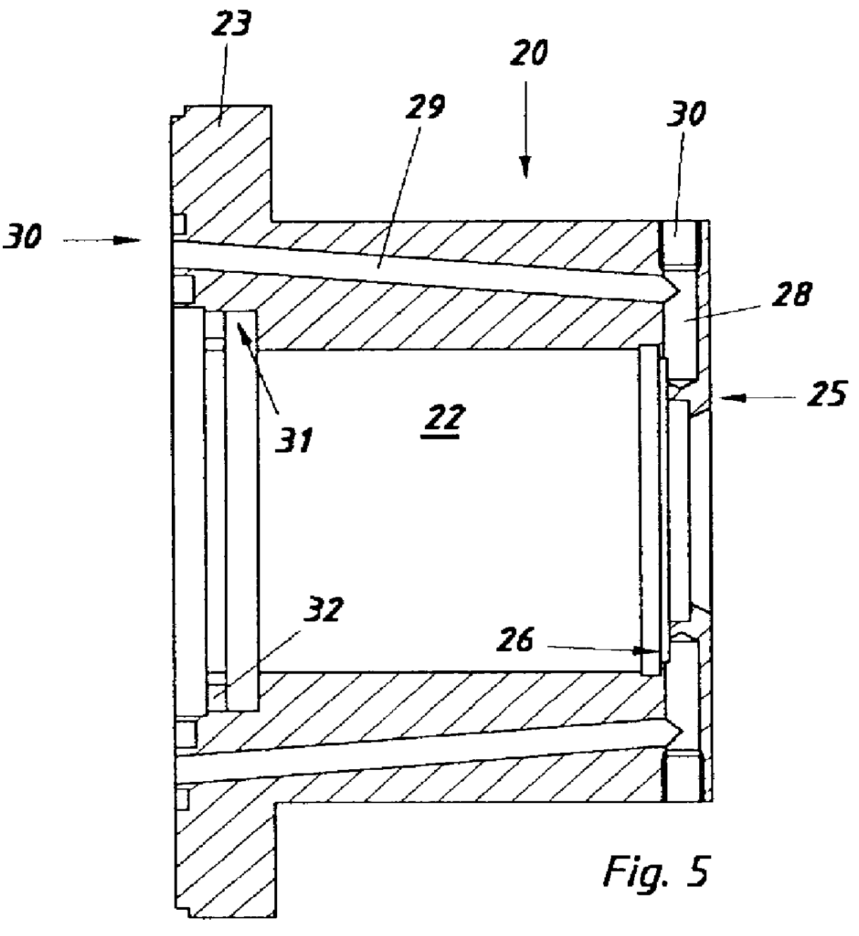 Nozzle for use in a torch head of a plasma torch apparatus