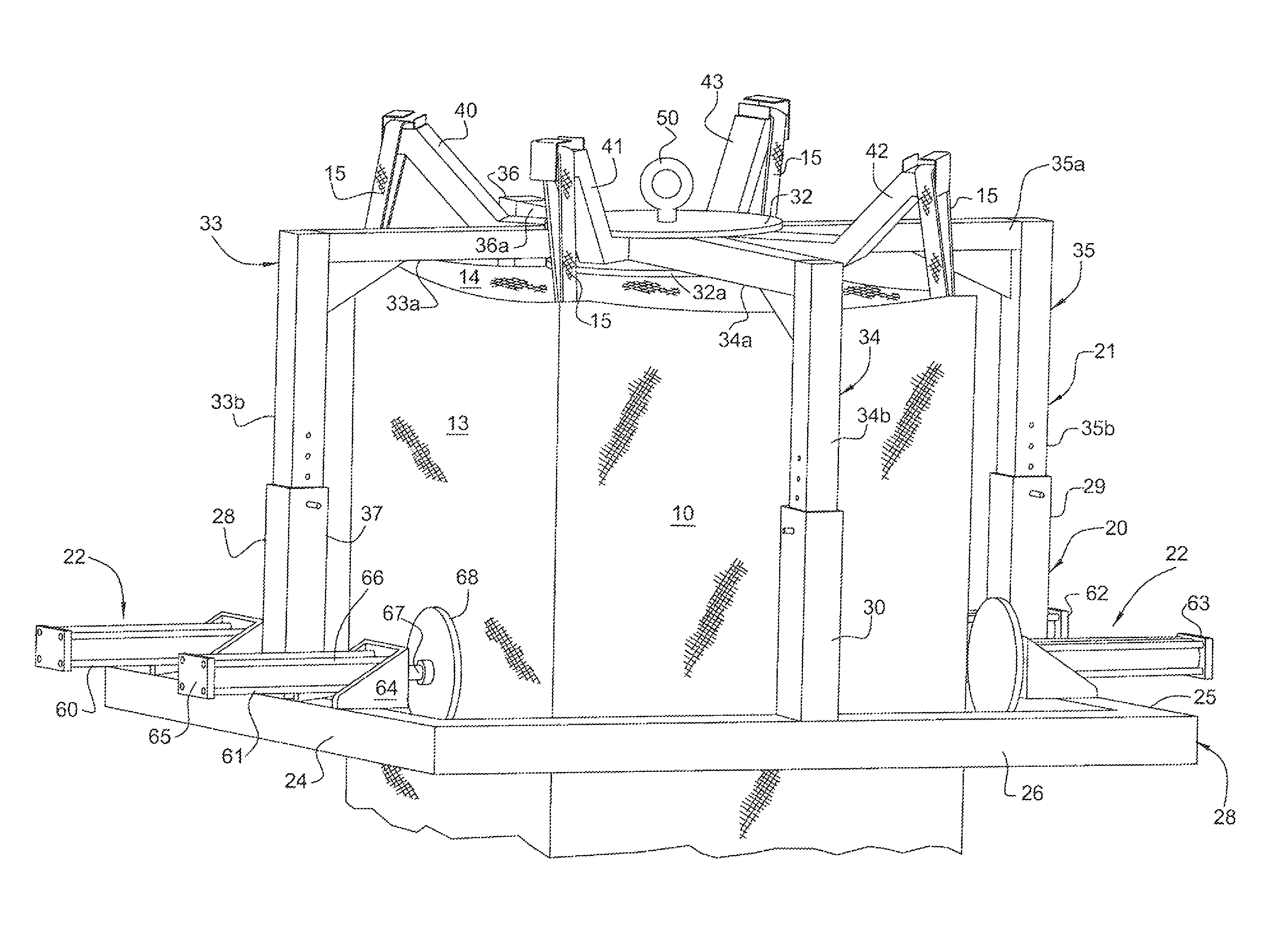 Bulk material handling system and carrier therefor