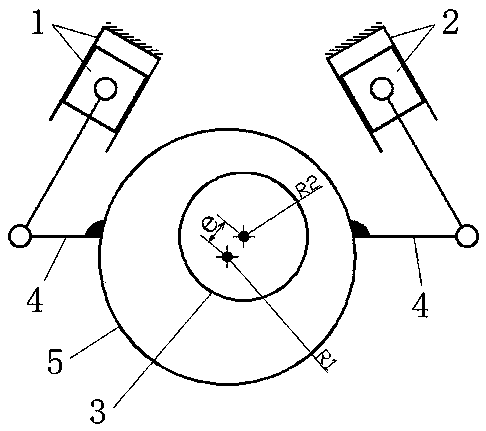 Variable combustion chamber volume mechanism of low-speed machine