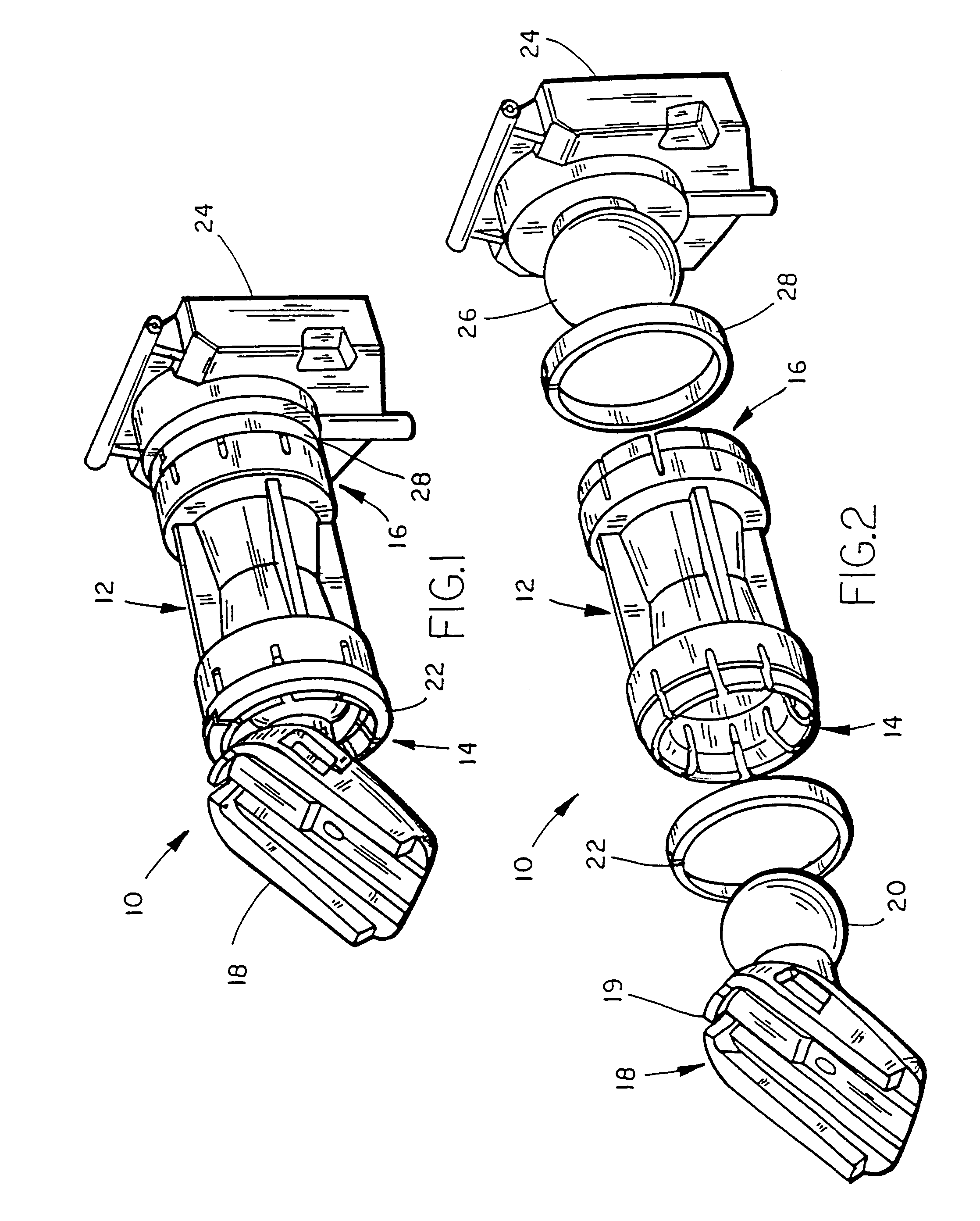 Interior rearview mirror assembly with polymeric components