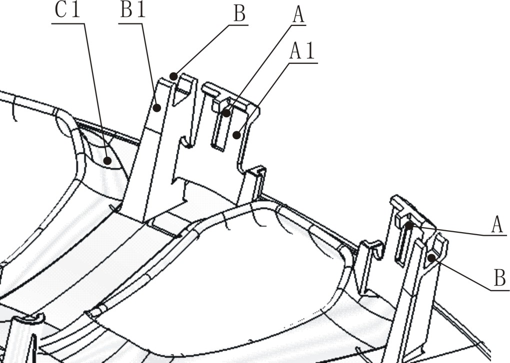 Special tool for assembling steel wire process of automobile wheel cover body