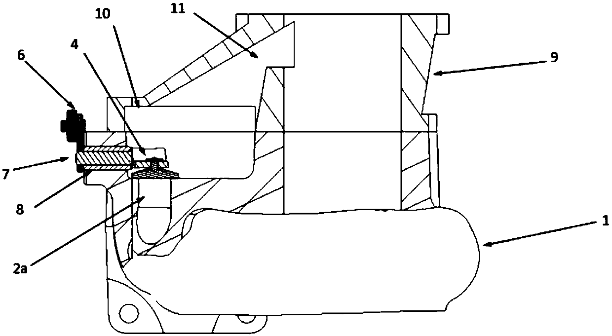 Shell structure of turbine shell