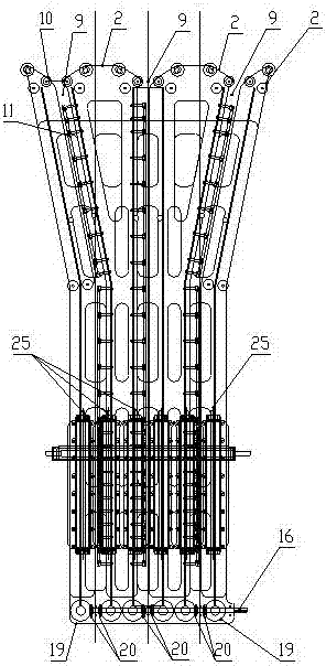 Multiple-ridge peanut combine harvester