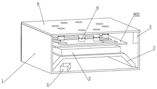 Alarm protection structure of gas detector mainboard