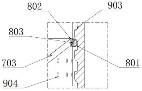 Alarm protection structure of gas detector mainboard