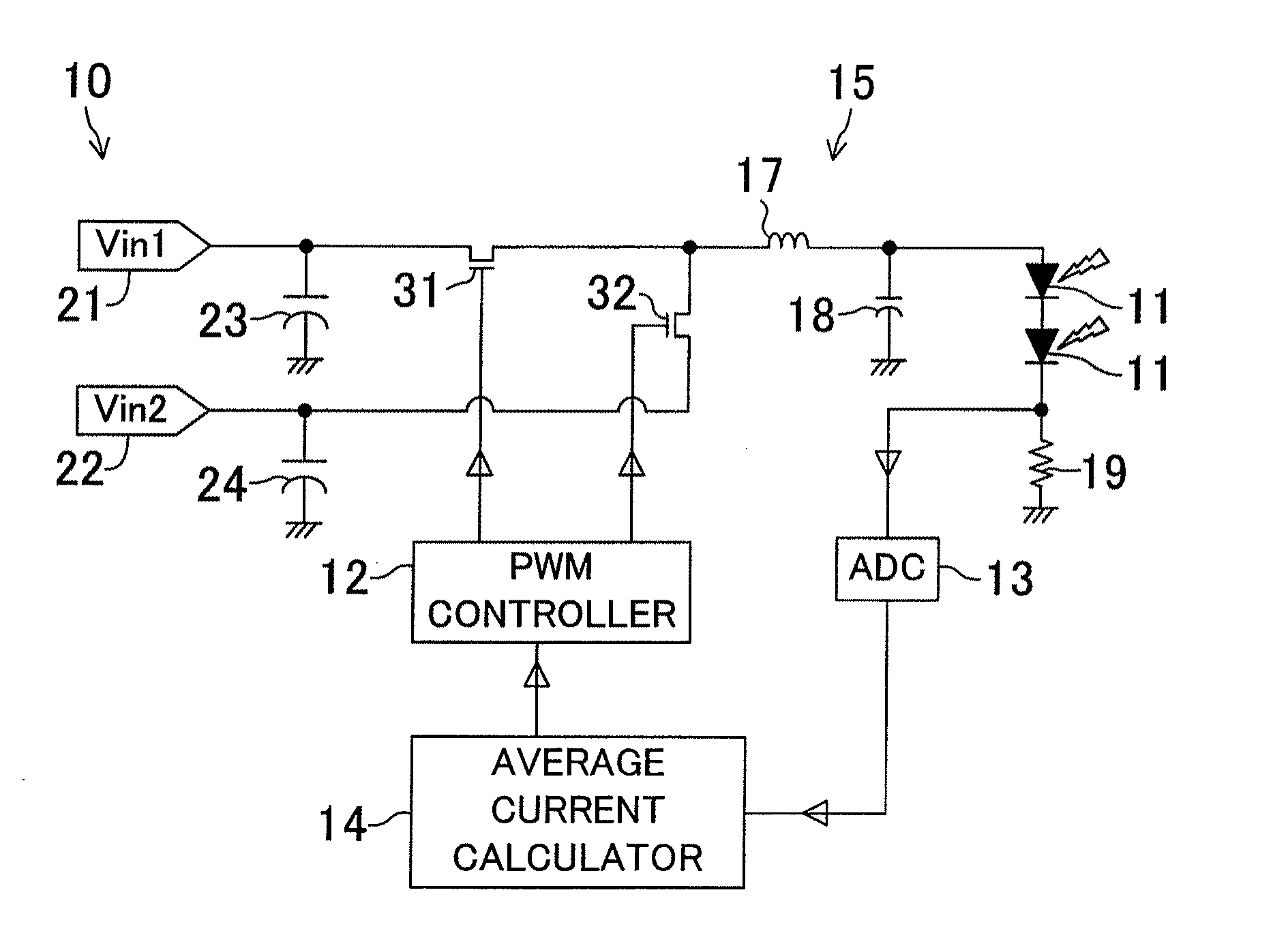 LED driving device, light source device, and liquid crystal displaying device