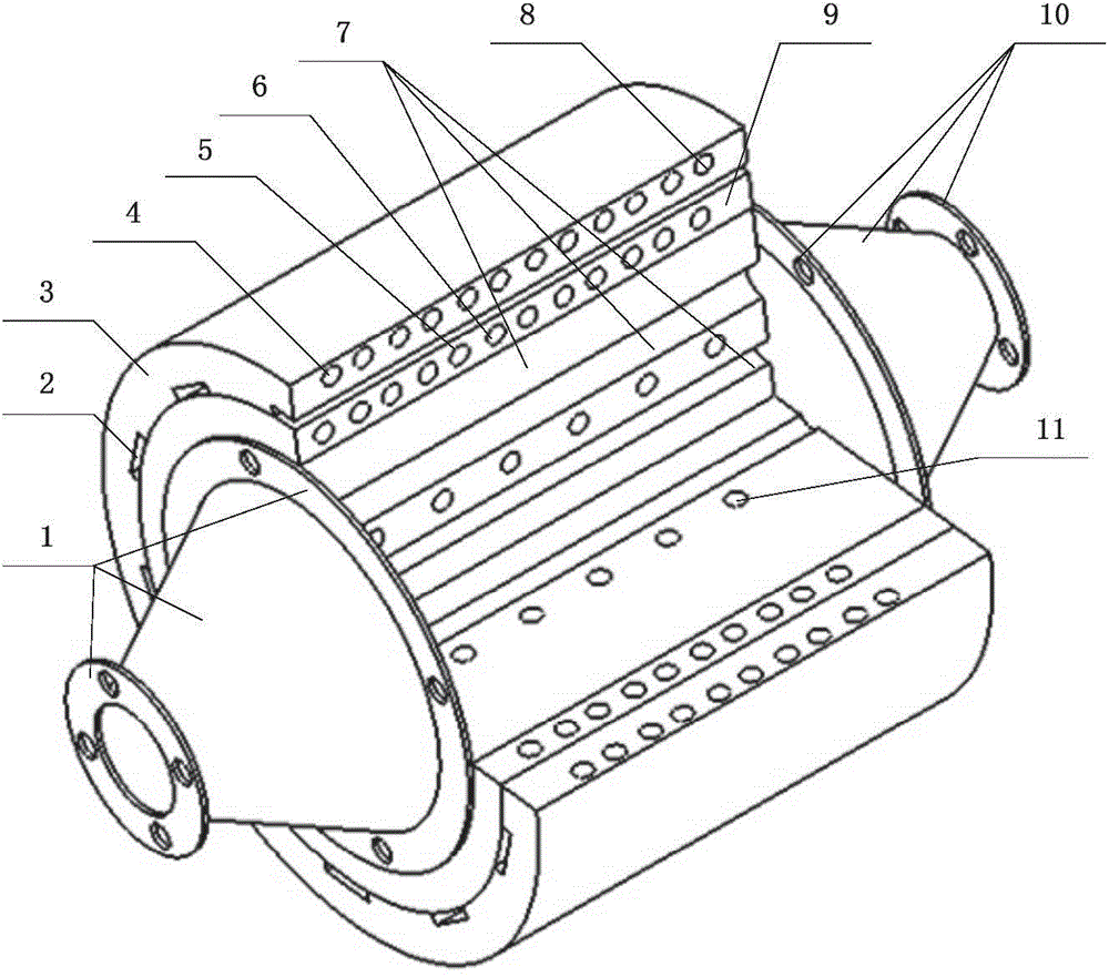 Cellular cylinder type vehicle engine waste heat power generator