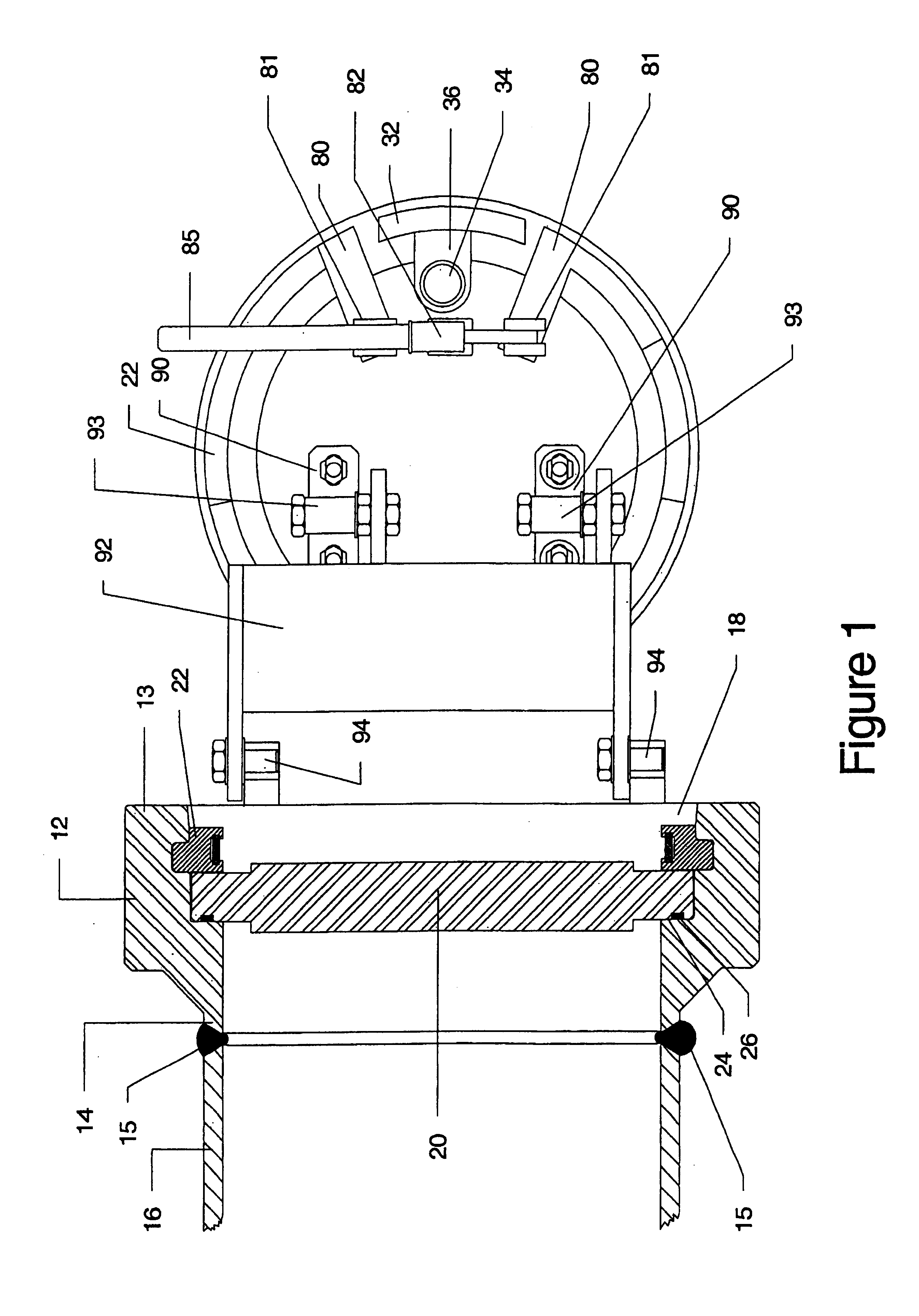 Closure for a pressure vessel and method