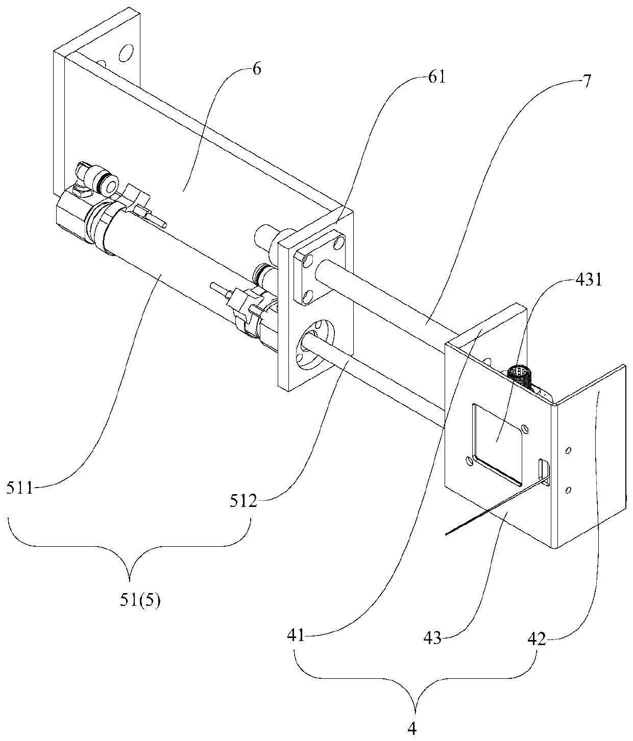 Battery pole piece winding and unwinding structure