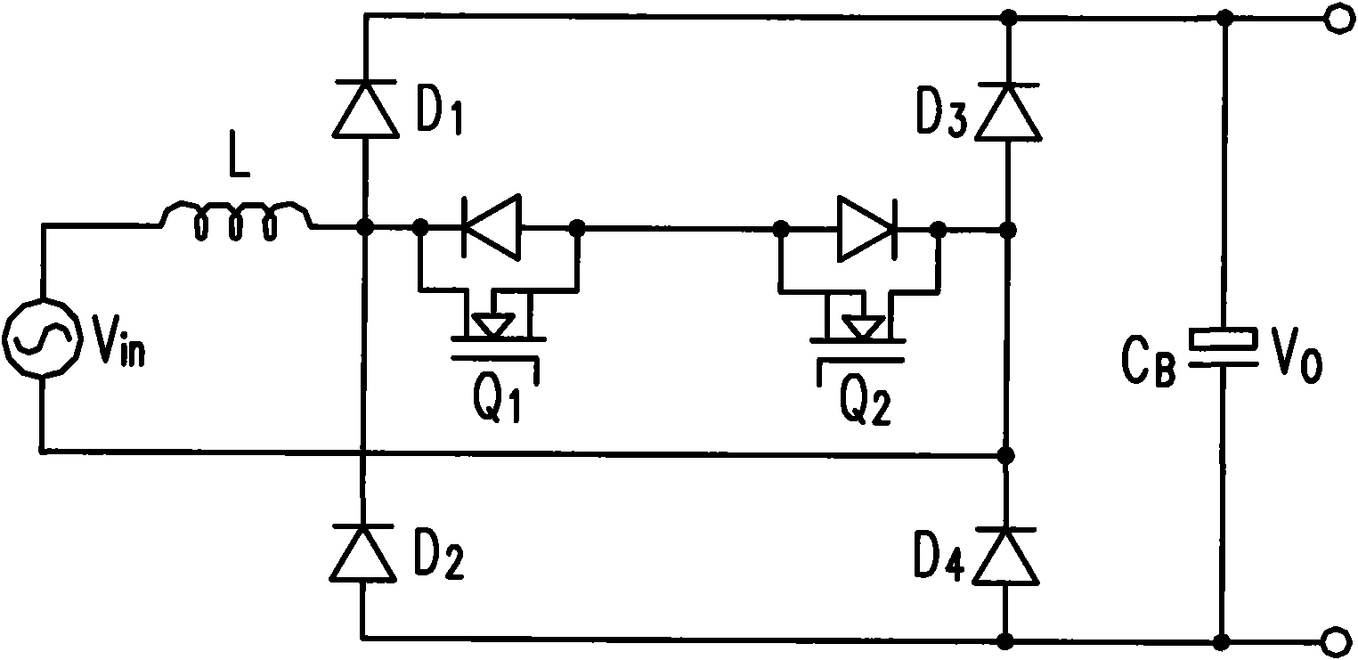 Bridgeless power factor correcting circuit for critical continuous current mode and method thereof