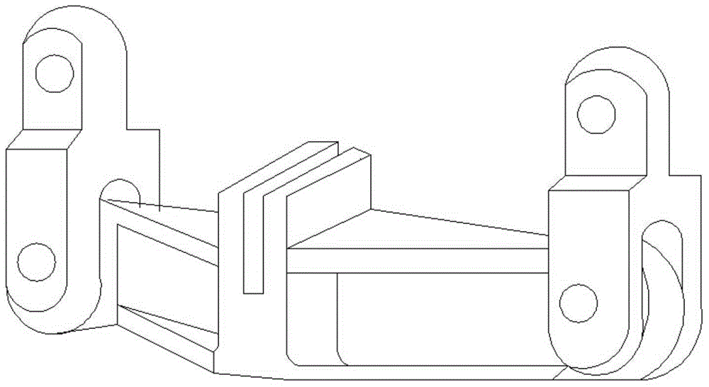 Compact-circuit six-bundled conductor linkage plate fixture and application thereof