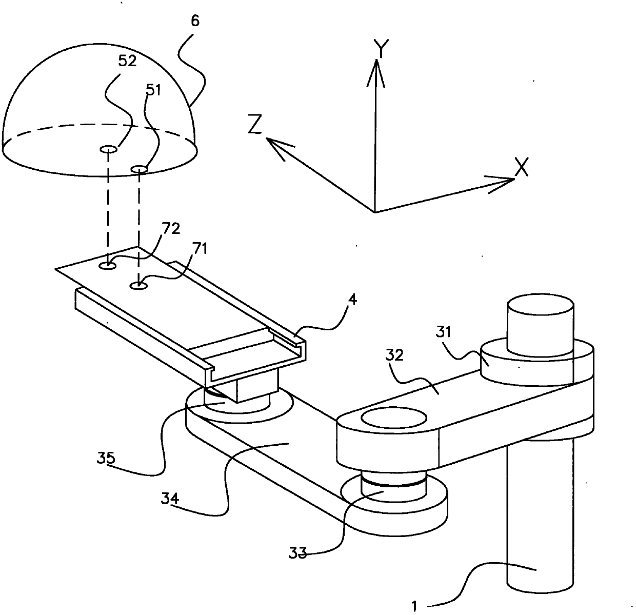 Automatic location device for hospital beds