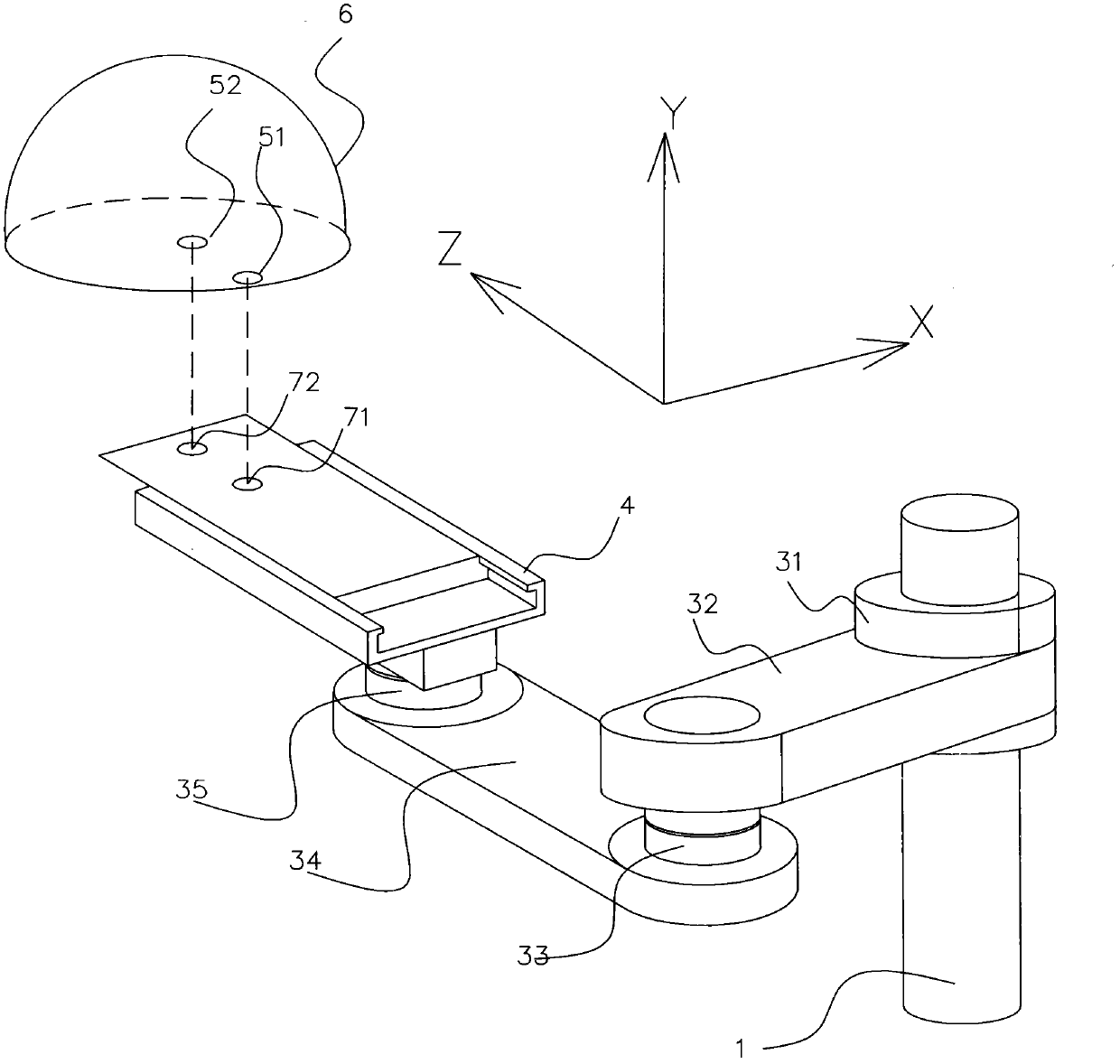 Automatic location device for hospital beds