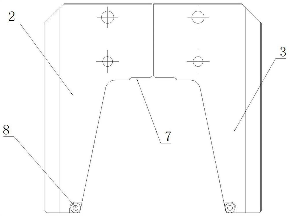 U-shaped rib assembling and positioning device