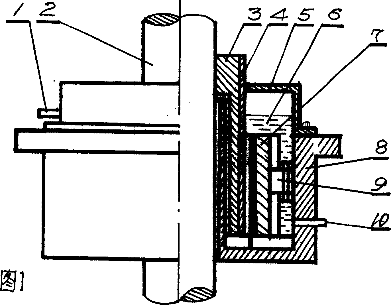 Hydrogenorator with water lubricated bearing structuve