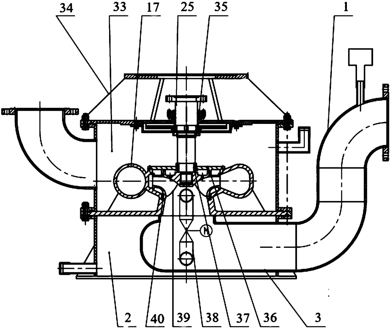 Low-loss efficient self-suction type centrifugal pump