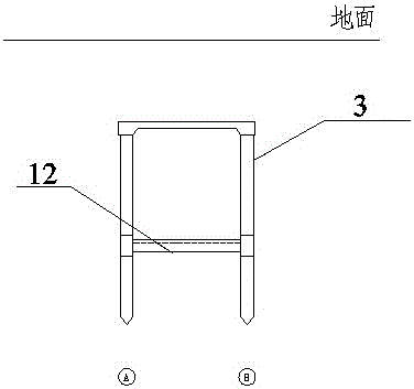 Construction method for subsurface excavated underground pipe rack and storage well