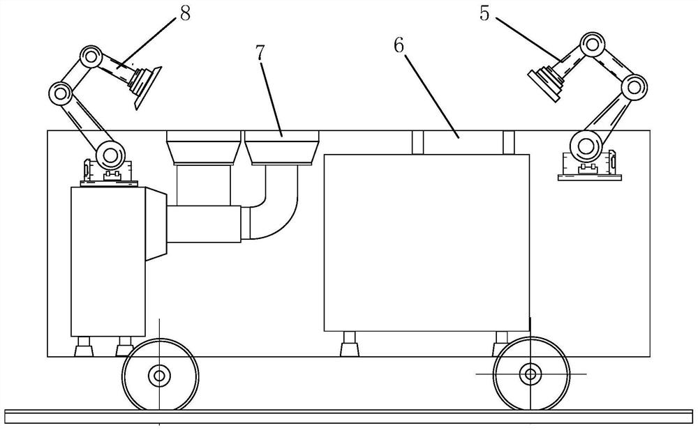 Intelligent robot dust removal system and method based on machine vision