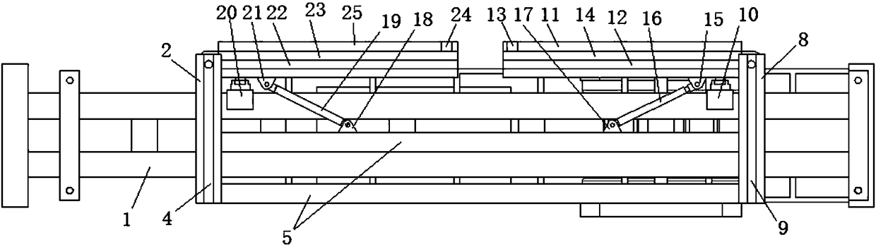 Intelligent fast horizontal moving and turning-connection loading and unloading vehicle for container