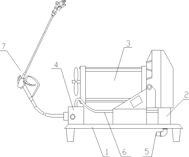 Glue solution spraying device special for pasting wall cloth