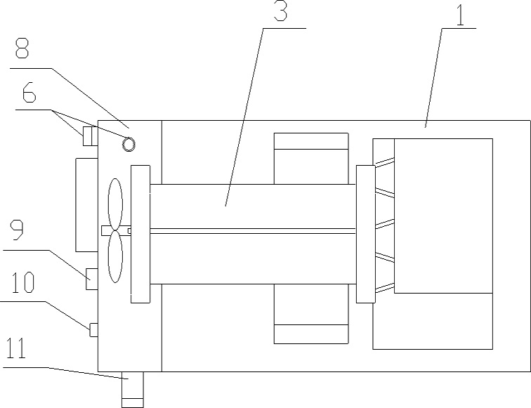 Glue solution spraying device special for pasting wall cloth