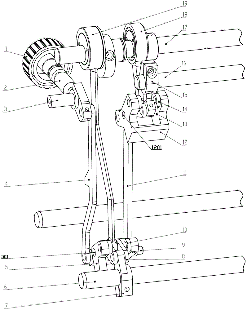 Upper and lower synchronous feeding mechanism and feeding method of thin material lockstitch sewing machine