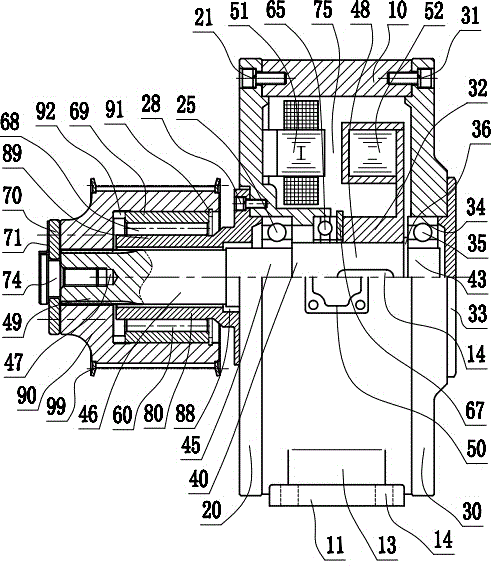 Manufacturing method of disc type synchronous belt wheel motor