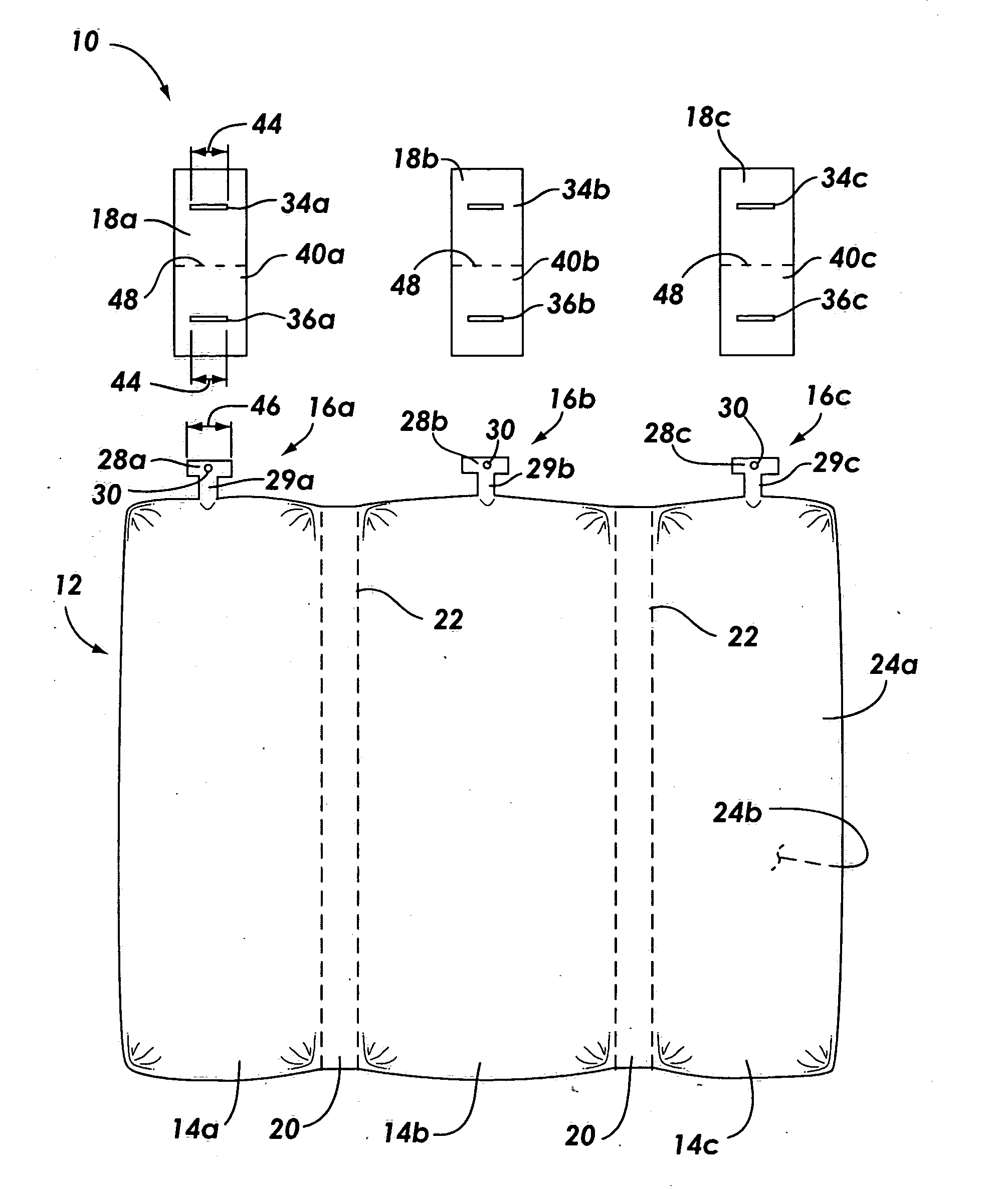 Inflatable cushion retention system