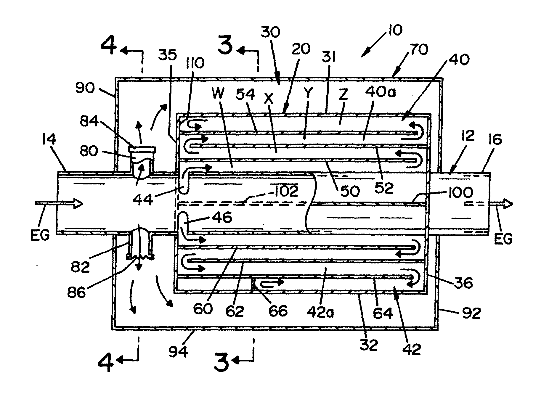 Exhaust muffler