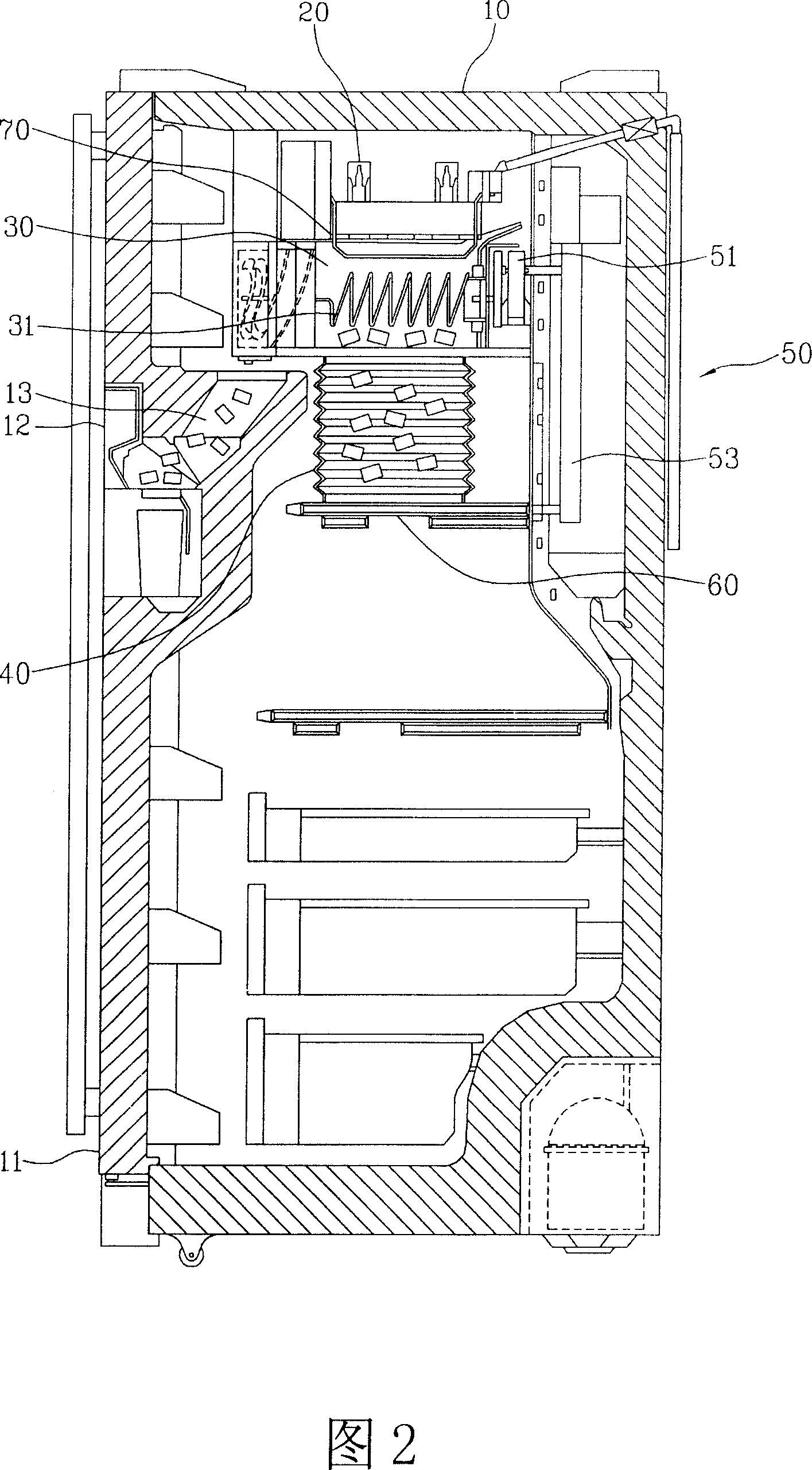 Expansion device for ice making device in refrigerator