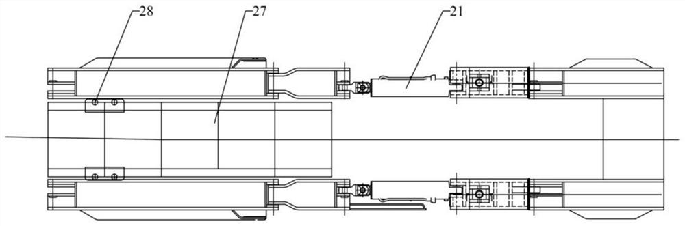 Lag working face end top coal caving hydraulic support