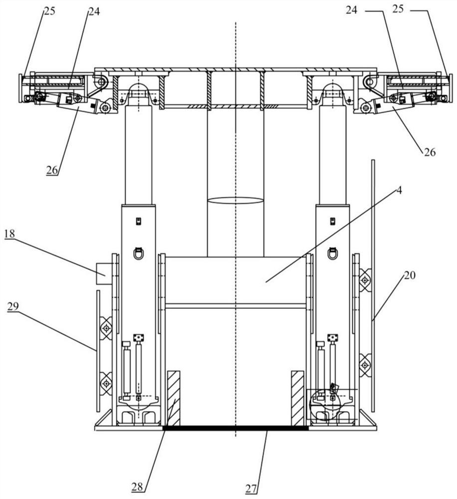 Lag working face end top coal caving hydraulic support