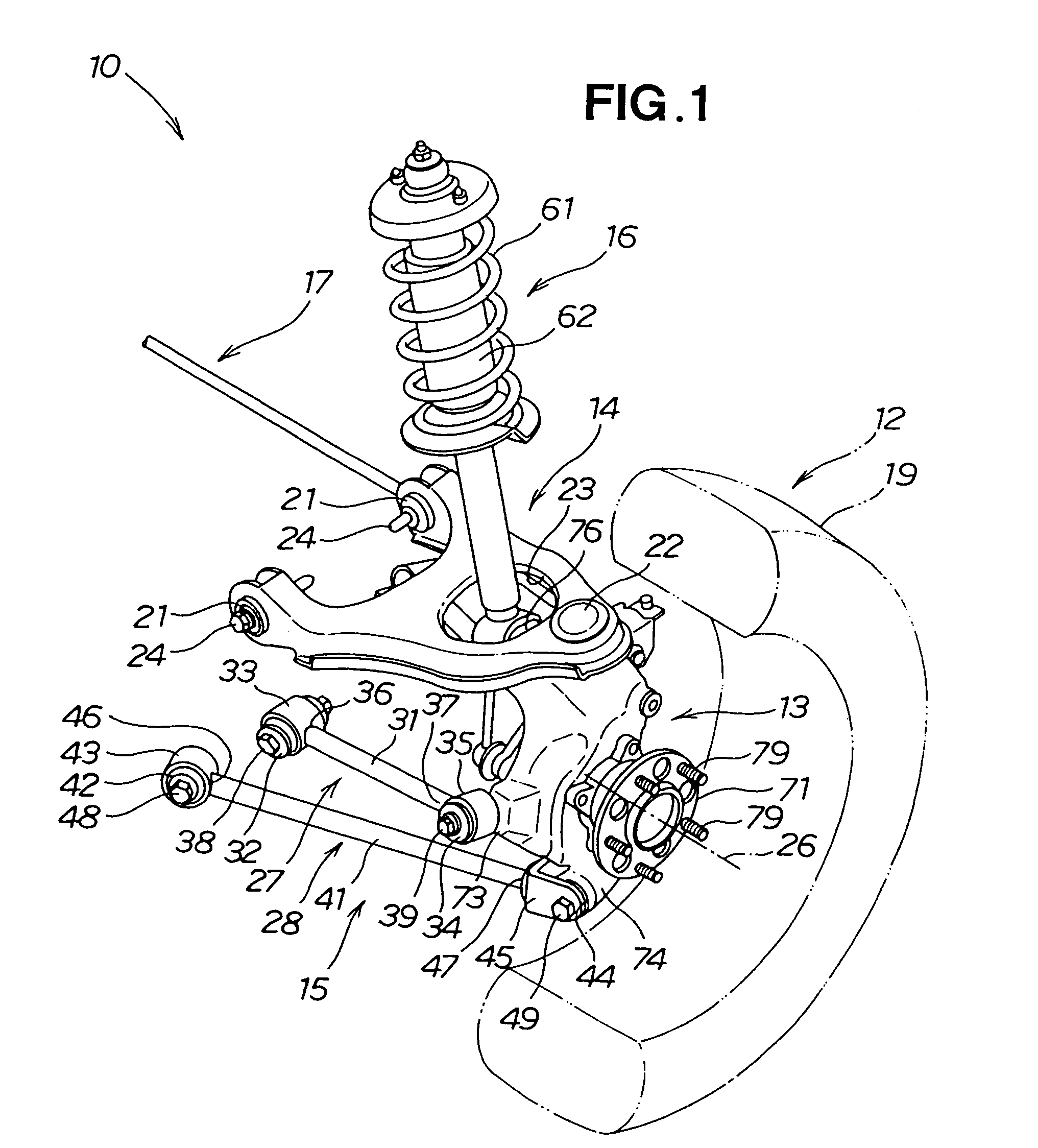 Vehicular suspension device