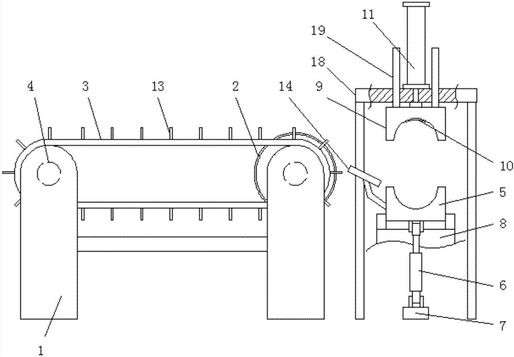 Conveying and printing device for medicine bottle