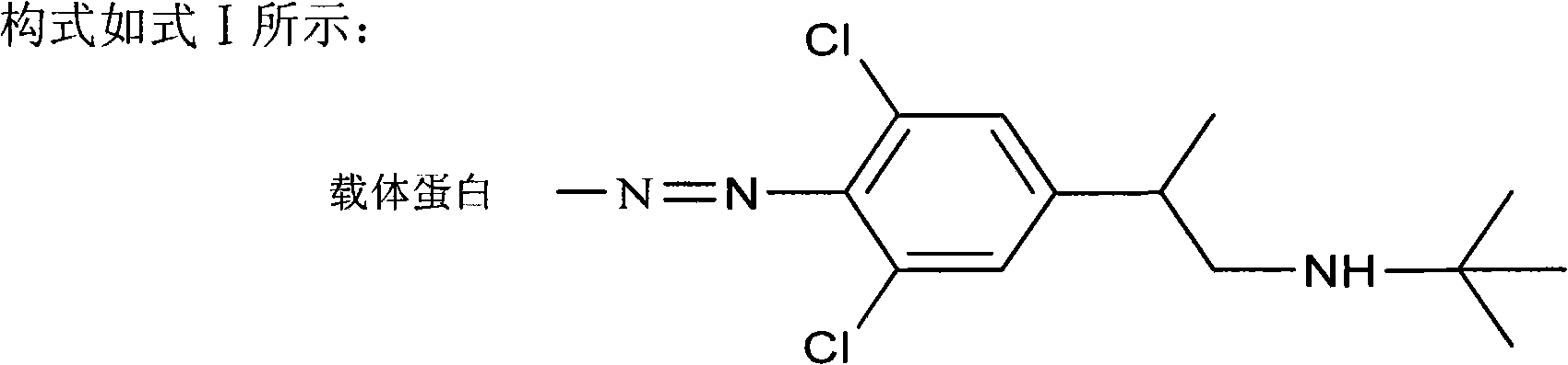 Method and special chemical luminous immunoassay kit for detecting clenbuterol