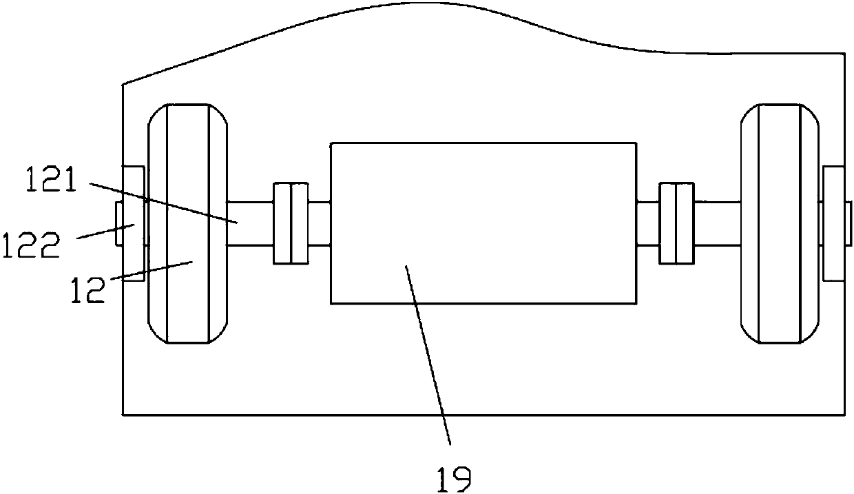 Rotary telescopic floor mopping intelligent robot