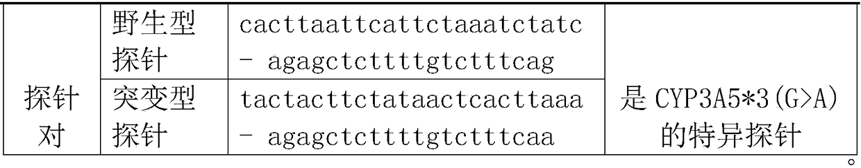 Method and kit for genotype detection of CYP3a5*3 sites