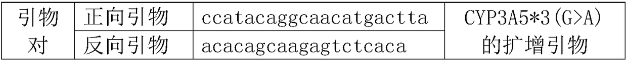 Method and kit for genotype detection of CYP3a5*3 sites