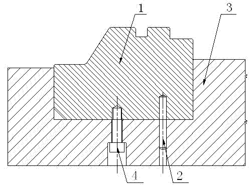 Die insert fixing structure