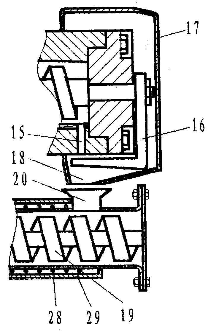 Solid liquid high-efficiency separation device for filter mud of sugar refinery