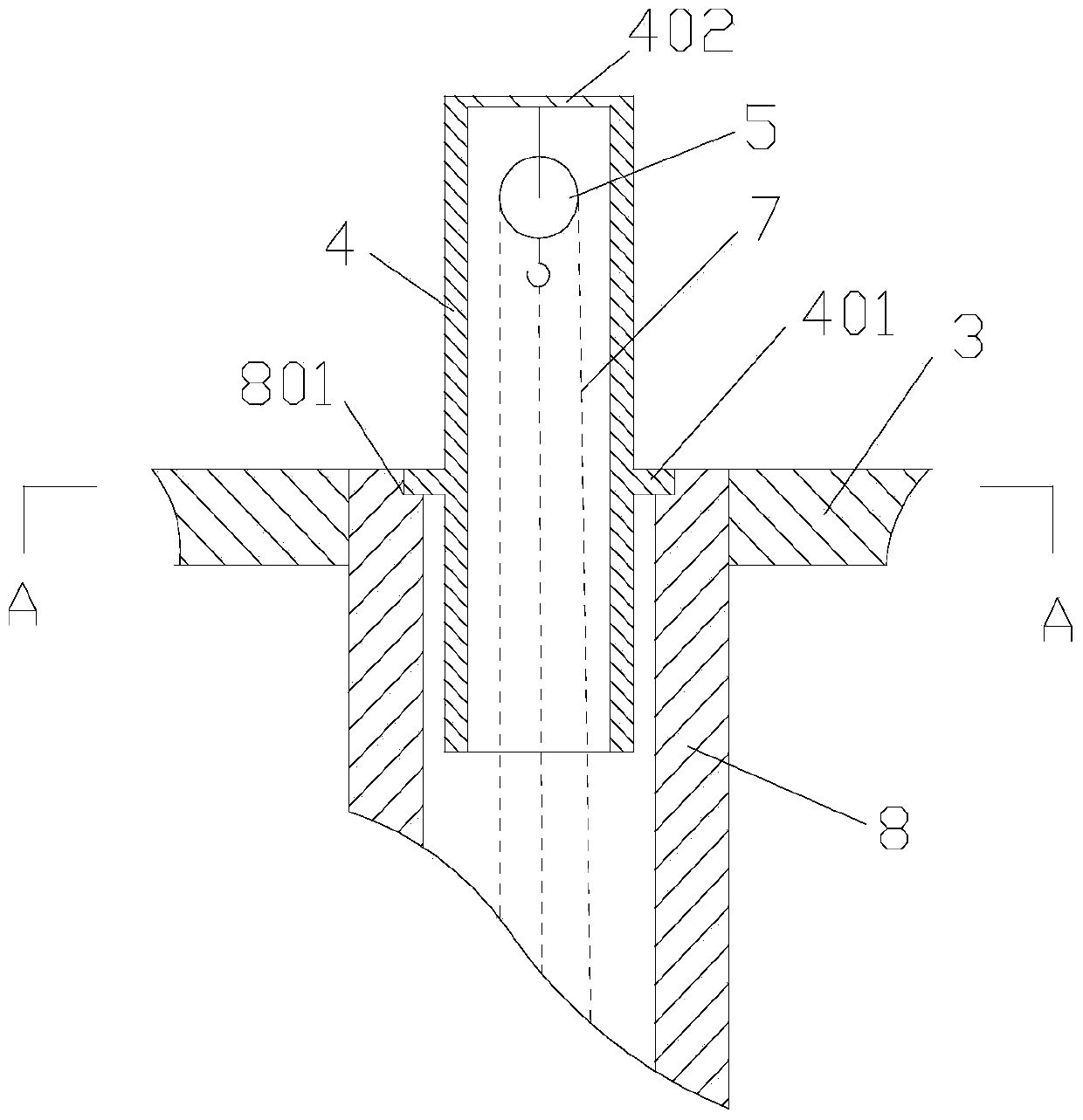 Inter-pipe redistributed film generation device capable of automatically cleaning away smoke dirt outside pipe