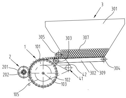 Rotating disc type bar-shaped food slitting device